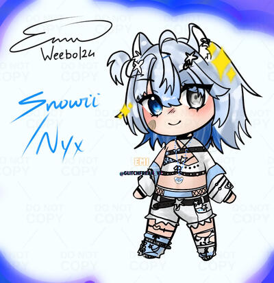 Glitch - Chibi Skeb Snowii