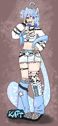 Katt - Fullbody Snowii Katt - Fullbody Snowii